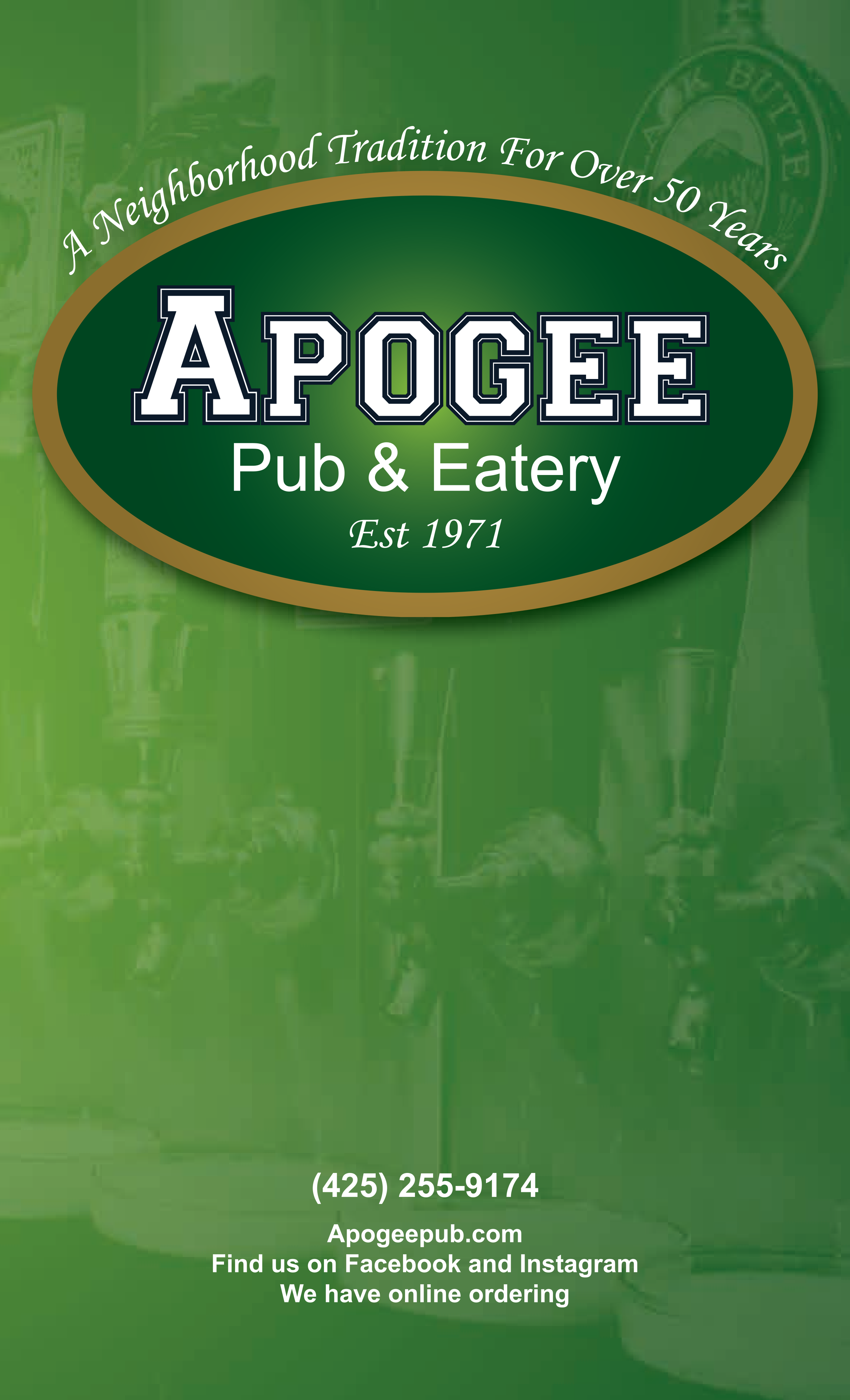 Our Menu – Apogee Pub & Eatery